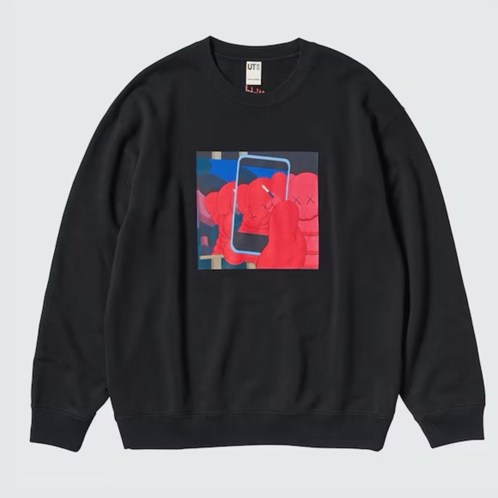 Uniqlo x KAWS + Warhol Graphic Sweatshirt Black size S